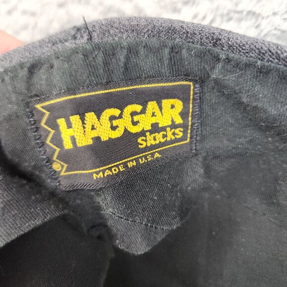 Vintage Haggar Tweed Wool Slacks Pants 34x29 Gray Pleated Trousers Men's Casual - Picture 7 of 7